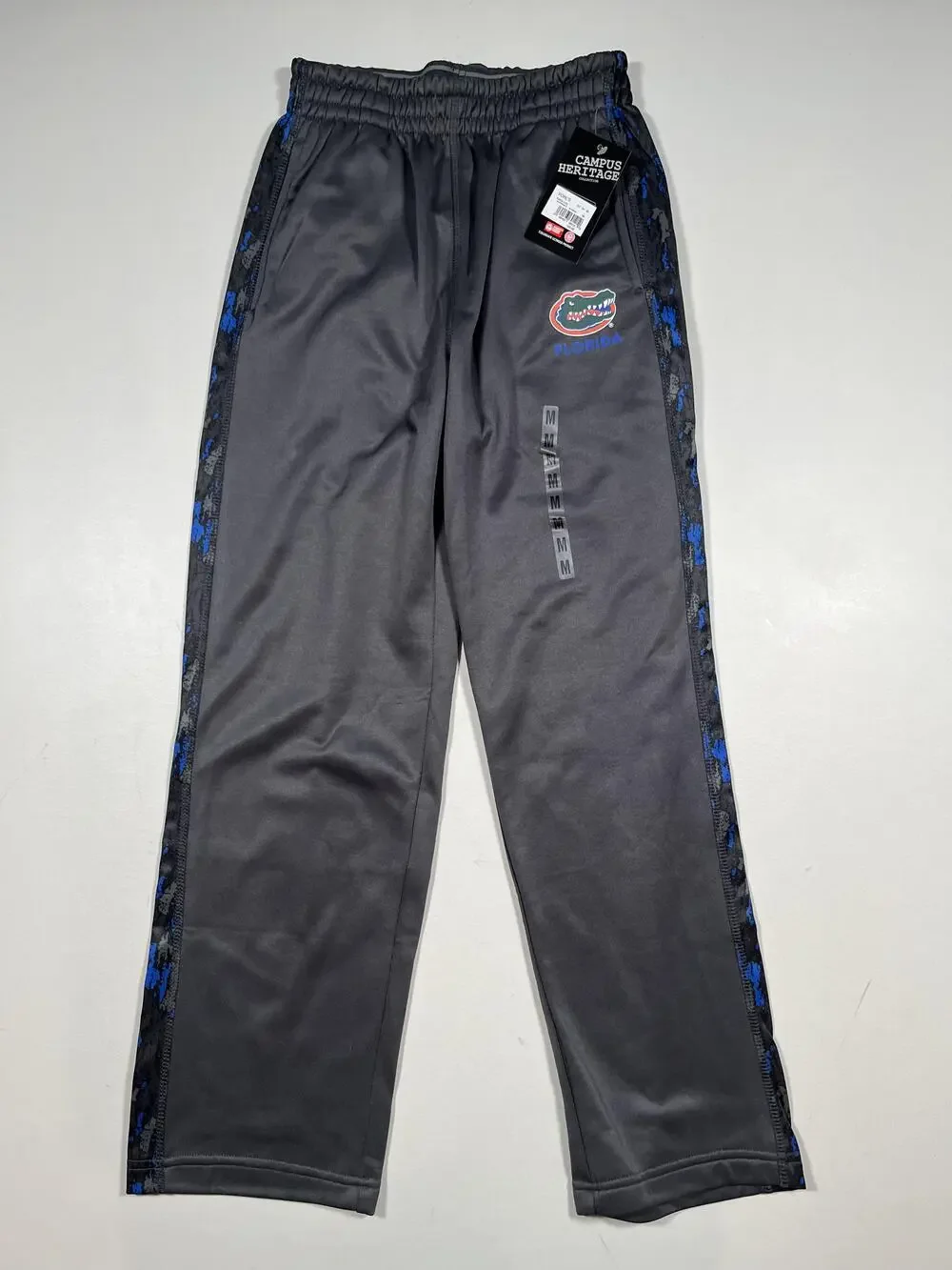 New Florida Gators Pants Boys Medium 12-14 Gray NCAA Football Campus Heritage